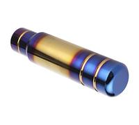 Keenso 5, 1 Pollici in Alluminio di Campeggio, Manopola a Automatico Blu Bruciato con 3 Adattatori Universali per la Maggior Parte del Veicolo Manuale Automatico