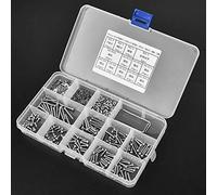 Keenso 662pcs M2.5 Testa di Calza Esagonale per Dado a Calza Esagonale Tasto di Guarnizione a Molla per Lavaggio per Uso Industriale per Uso Industriale
