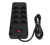 Keenso 8 Way Power Strip USB C Compact Charging Station with Switch for