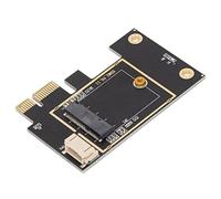 Keenso Adattatore di Schede di Rete Wireless Plug and Play PCIE con Antenna Ad Alto Guadagno Copertura Affidabile, Adatta per i Computer Desktop
