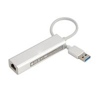 Keenso Adattatore Ethernet USB, convertitore porta Gigabit Ethernet ad alta velocità per 7/8/10, Vista, OS X per ufficio domestico, lega di alluminio