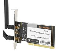 Keenso Adattatore PCI -Desktop 300 Mbit/S 802.11b/g/n Scheda di Rete Wifi Wireless per Xp /// 2 Antenne AR9223