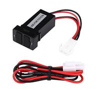 Keenso Adattatore per caricabatterie con presa USB doppia 12 V-24 V 2.1A Presa per caricabatteria auto con doppia porta USB per telefoni cellulari
