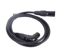 Keenso Adattatore per Cavo Microfono Maschile XLR da Femmina XLR a 3 Pin per Illuminazione da Palco e Materiale PVC di Chitarra Elettrica (1,8 metri)