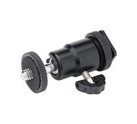 Keenso Adattatore per Treppiede per Fotocamera Resistente, Mini Testa a Sfera, Bloccaggio Uniforme, per Fotocamera Digitale, Ideale per Presa da 1/4 di Pollice, Ottimo per i Fotografi