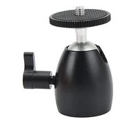 Keenso Adattatore Universale per Testa a Sfera Mini Design a Sfera Rotante a 360 Gradi per un Ampio Utilizzo su Treppiede Monopiede, per Telefono Cellulare DSLR, Lega di Alluminio ABS