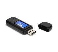 Keenso Adattatore USB 5.0 Ricevitore Trasmettitore Audio Stereo Ad Alta Definizione per la Riproduzione Audio in Movimento (BLACK)