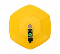 Keenso Aeratore Galleggiante, Pompa di Ossigeno Ricaricabile Portatile in ABS con Batteria da 2000 MAh, Basso Rumore, Luce LED, Scarico Automatico, per la Pesca all'Aperto Uso in Stagno con Secchio