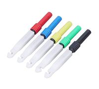 Keenso Aghi di Prova per il Punto Metallico 0,7 Mm per Pin di Test con Copertura per Sonde Multimetri Set di 5 (rosso, Giallo, Blu, verde)
