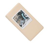 Keenso Album SQ-3 Pollici con Copertina in PVC e 64 Tasche, di Lunga Durata e di Facile Visualizzazione, Ottimo per le Foto della Fotocamera SQ20/SQ10/SQ6/SP-3 (Beige)