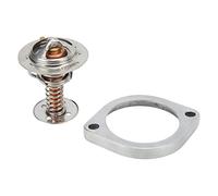 Keenso Alloggiamento Raccordo Acqua a 45 Gradi con Termostato, Ricambio per LS LS1 LS2 LS7, Include Guarnizioni in Gomma, Codice OEM 9091603046 (argento cromato)