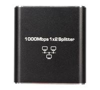 Keenso Alluminio in Lega Ethernet Splitter RJ45 -Ntwork Switch Port per 2 Computer, 1000 Mbit/S Release velocità