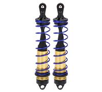 Keenso Ammortizzatore RC, 2 Pezzi Ammortizzatore per Auto RC in Lega di Alluminio Anteriore Posteriore Ammortizzatore RC Molle Ammortizzatore Sospensione 140mm per 1/8 RC Telecomando Auto(Oro)