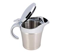 Keenso Annaffiatura Liscia di in Acciaio Inossidabile Resistente, Facile da Modificare con una Mano, Adatto per Feste e Grigi (Piccoli 450 ml)