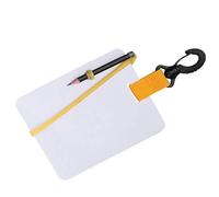 Keenso Ardesia per Scrittura Subacquea, Lavagna in Ardesia per Scrittura Subacquea con Clip Girevole e Matita per Sport Acquatici Nuoto per Immersioni