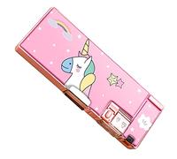 Keenso Astuccio doppio lato con chiusura magnetica, grande astuccio portatile per studenti (#13)