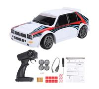 Keenso Auto RC in Scala 1:24, Drift Racer Telecomandato con Luci a LED e Pneumatici Intercambiabili, per Corse e Drifting