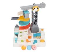 Keenso Ball Adventure Car Track Toy, Set di Palle a Tema Animale Interattivo con Gru da Lavoro per Bambini, Giocattolo per le Corse Educative in età Prescolare, Divertimento Multiplayer