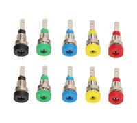 Keenso Banana Socket 2mm Brass Safe Electrical Connector | Ottone di alta qualità, corrente nominale 10 A, design sicuro, opzioni multicolori, ampia gamma di applicazioni