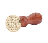 Keenso Bastoncini di Ceralacca retrò, Timbro Sigillo Classico per Biglietti D'invito a Nozze, Manico in Legno di Alta qualità, Testa in Ottone, Tocco Personale per L'arte di Scrivere Lettere,