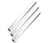 Keenso Bastone da Gara a staffetta, 3 Pezzi Bastone da Corsa in Lega di Alluminio per Pista e da Campo Bastone da Gara a staffetta Puntelli da Gioco(Argento)