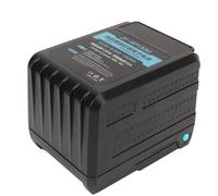 Keenso Batteria Agli Ioni di Litio Ad Alta capacità da 130 Wh con Attacco V con Interfacce Multiple, Uscita da 120 W, Adatta per Fotocamere e Luci Fotografiche, Contatti in Metallo Ramato