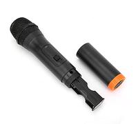 Keenso Black ABS -Plastic -Microfono Wireless Professionale con Ricevitore USB, Microfono Plug & Play per Amplificatori, Dimensioni Ridotte e Design della Luce