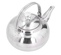 Keenso Bollitore per il tè Teiera Durevole in Acciaio Inossidabile Caffettiera con Filtro per il tè per Ristorante di Casa, Pentola in Acciaio Inossidabile Color Argento per Fornello a Gas, Piano