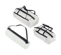 Keenso Borsa, 3 Pezzi di Simulazione Borsa per Bagagli Set Mini da Viaggio Decorazioni per Auto Cingolate RC in 1/10, con Spazio di Archiviazione Interno e Maniglie (GREY)