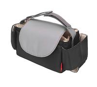 Keenso Borsa per Passeggino, Borsa per Pannolini per Passeggino Impermeabile Multi Tasche in Nylon Antiusura di Grande capacità per la Casa (BLACK)