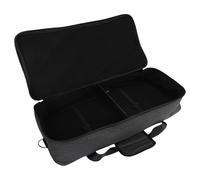 Keenso Borsa Portaoggetti per Pedale Effetti per Chitarra Boss, Custodia Imbottita con Tasche Multiple, Custodia Morbida Portatile per Musicisti e Pedali Multieffetto (L)