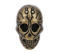 Keenso Bottoni con Teschio, Rivetti in Lega di Zinco, 20 Pezzi Rivetti Scheletro Fantasma per Artigianato in Pelle con Colori Pistola Oro Argento Bronzo per Abbigliamento e Accessori Punk (#3)