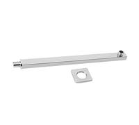 Keenso Braccio di Prolunga per Doccia in Acciaio Inossidabile, Installazione Semplice con Copertura Decorativa, qualità Premium per Soffione Doccia, Aggiunta Elegante Al Bagno