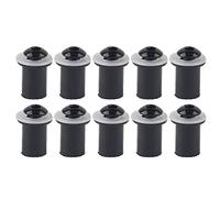Keenso Bullone Parabrezza, 10 Pezzi Viti Esagonali Interne M5 per Parabrezza Parabrezza Moto Universale (Nero)