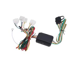 Keenso Cablaggio per Rimorchio a 4 Vie, Connettore Piatto Plug And Play a 4 Pin per 1995 2004, con Custodia Protettiva in Nylon per Luci Posteriori, Luci dei Freni, Indicatori di