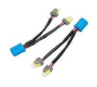 Keenso Cablaggio Splitter per Fari da 2 Pezzi Cablaggio di Conversione Fari in Nylon PVC da 9007 Maschio a 9005 9006 Femmina 18 AWG per Pick-up Camion Spina Cavo LED