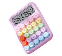 Keenso Calcolatrice con Tastiera Meccanica con Tasti Colorati, Tastierino Numerico ABS e Funzioni Scientifiche per l'informatica Efficiente in Ufficio e nell'istruzione (PURPLE)