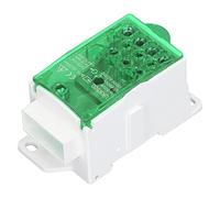 Keenso Casta di Connessione a Blocchi di Morsetto Collegamenti in Ottone di Orientamento Elevato 500A 690 V di Componenti del Disco di Lucentezza per Mobili di Alimentazione PA66 Materiale (GREEN)
