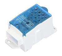Keenso Casta di Connessione a Blocchi di Morsetto Collegamenti in Ottone di Orientamento Elevato 500A 690 V di Componenti del Disco di Lucentezza per Mobili di Alimentazione PA66 Materiale (BLUE)