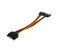 Keenso Cavo Adattatore di Alimentatore a Disco Rigido 4pin per Interfaccia Cavo per il Disco Rigido del Computer, Trasmissione di Dati Rapidi, Adattatore Compatto e Easytocarry 1 in 2