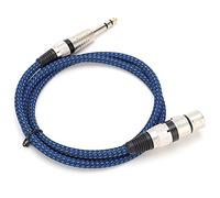 Keenso Cavo Audio OFC, Tessuto in Nylon per Mixer e Microfono, Schermatura Ad Alta fedeltà, Connessione Stabile, Ideale per Spettacoli in Studio o Dal Vivo (10m)