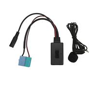 Keenso Cavo AUX Bluetooth per Auto, Adattatore per Cavo AUX IN Bluetooth a 6 Pin + 8 Pin per Auto con Microfono Vivavoce per Bravo per Radio 2007+