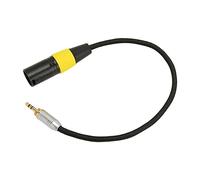Keenso Cavo da 3,5 Mm da Maschio a Xlr per Microfono Wireless Microfono, Spina Placcata in Oro per Suono Hi -fi Pulito