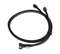 Keenso Cavo da 8i a 2 SFF 8643 per MCIO X8 per Tappi SAS HD SFF 8643, Trasmissione di Dati Ad Alta velocità per Server, Materiale in Alluminio