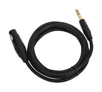 Keenso Cavo di Microfono Femminile XLR con Jack da 1/4 Pollici per Spettacoli in Studio, Cavo Ad Alta fedeltà per i Musicisti (JD6003-3 metri)