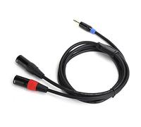Keenso Cavo Maschile da 3,5 Mm da Maschio a Xlr per Amplificatore di Alimentazione del Mixer, Materiale in PVC Durevole per Apparecchiatura (3 metri / 9,84 piedi)