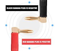 Keenso Cavo per Altoparlanti di Tipo L di Alta qualità con Connettori a Banana Placcati in Oro per un Suono Chiaro a Casa o Nelle Sale Conferenze (#3)