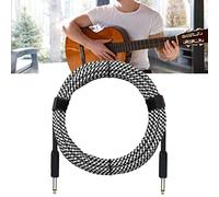 Keenso Cavo per Riduzione Rumore Chitarra, Cavo per Strumenti Chitarra con Nucleo in Rame, 3 Metri 9,8 Piedi con Circuito di Cancellazione del Rumore, Connettori Placcati Oro per Esercitazioni Sul