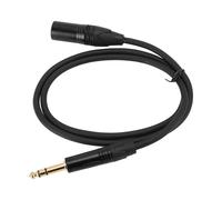 Keenso Cavo XLR Maschio Professionale con Segnale Bilanciato OFC per Palco Microfonico, Connettori Placcati Oro, Cavo per Altoparlanti per Amanti della Musica, Adattatore da 1/4 di Pollice a XLR (1