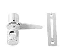 Keenso Chiusura a Scatto per Bagno con Doccia, Serratura per Porta in Vetro, Chiavistello per Porta per Uso Domestico